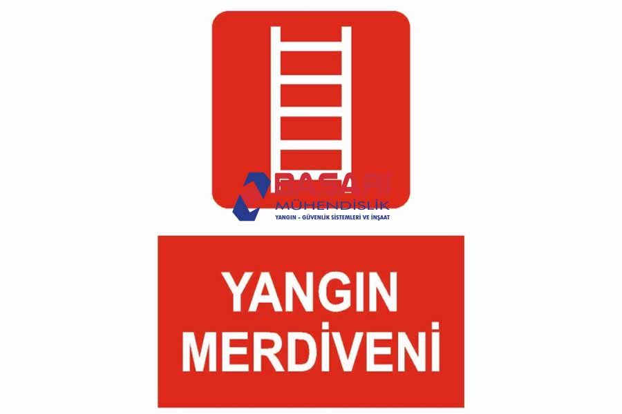 Yangın Merdiveni Acil Durum İkazı - Başarı Yangın